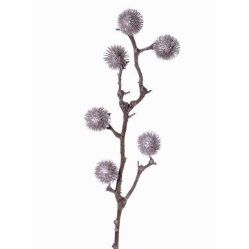 Deko Edeldistel Zweig ROBBY, silber, 80cm, Ø4cm