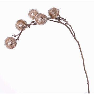 Deko Edeldistel Zweig ROBBY, kupfer, 100cm, Ø6cm