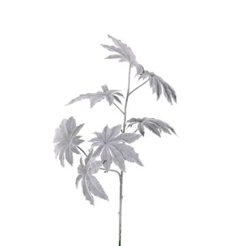 Künstlicher Papaya Zweig NUBIE, gefroren, grau, 70cm