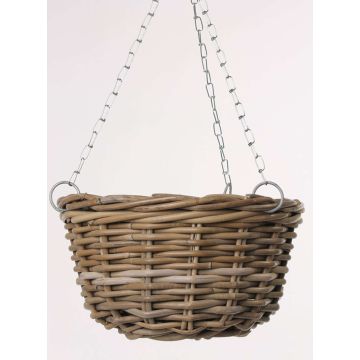 Korb Blumenampel NICOLINA, beige, 18cm, Ø30cm Korb Blumenampel NICOLINA, beige, 18cm, Ø30cm