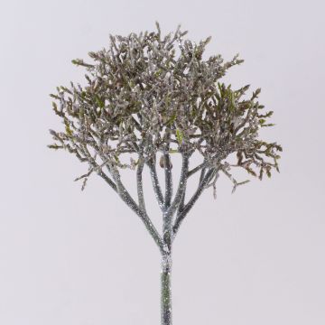 Kunst Pinienzweig PEER, gefroren, grün-grau, 50cm Kunst Pinienzweig PEER, gefroren, grün-grau, 50cm