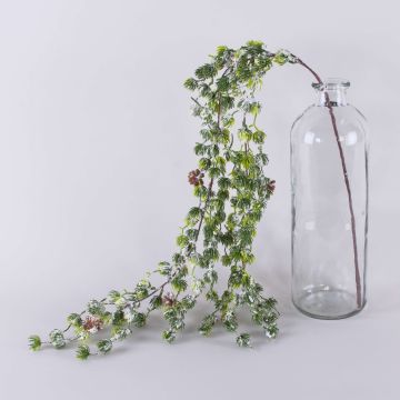 Künstliche Lärche Hänger WINTHIR, Zapfen, beschneit, grün, 100cm