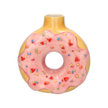 Deko Dolomit Flasche DOLLI in Donut Form, rosa-beige, 20x8,8x21,2cm Deko Dolomit Flasche DOLLI in Donut Form, rosa-beige, 20x8,8x21,2cm