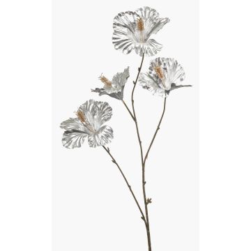 Kunstblume Hibiskus KEALANI, metallic-silber-gold, 80cm Kunstblume Hibiskus KEALANI, metallic-silber-gold, 80cm