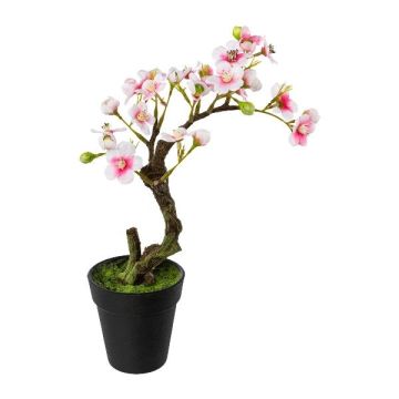 Künstlicher Baum Mandelbonsai OYOS im Dekotopf, mit Blüten, rosa, 26cm