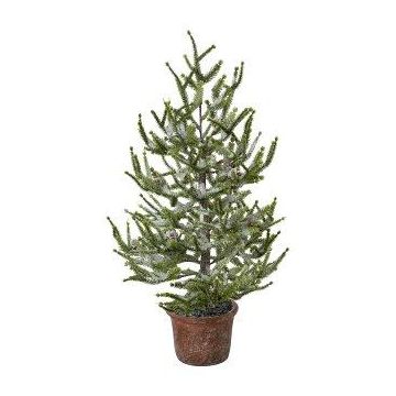 Dekobaum Fichte MALKE im Dekotopf, beschneit, 65cm