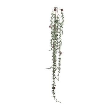 Kunsthänger Lärche JALPRE, Zapfen, gefroren, grün-weiß, 165cm