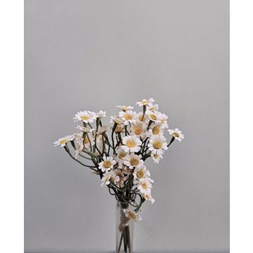 Kunstblumen Strauß Chrysanthemen klein WEMKE, weiß-creme, 35cm, Ø13cm