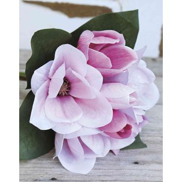 Magnolien Kunstblumenstrauß KAYLE, rosa-pink, 30cm, Ø25cm