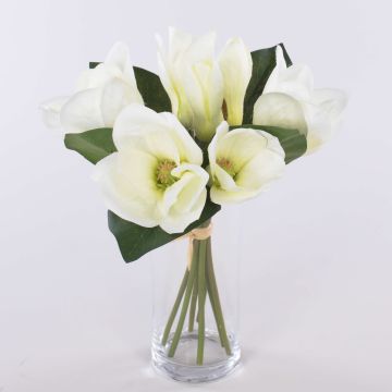 Magnolien Kunstblumenstrauß KAYLE, creme-weiß, 30cm, Ø25cm Magnolien Kunstblumenstrauß KAYLE, creme-weiß, 30cm, Ø25cm