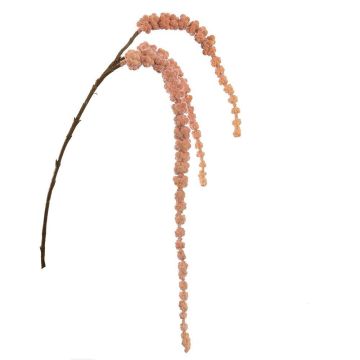 Kunst Zweig Amaranth TALIESIN mit Blüten, pfirsich, 100cm