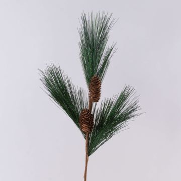 Künstlicher Kiefernzweig AZMERA mit Zapfen, grün, 65cm Künstlicher Kiefernzweig AZMERA mit Zapfen, grün, 65cm