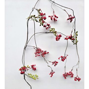 Deko Holunderbeeren Girlande CHAMBAL mit Früchten, rot, 140cm