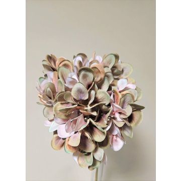 Kunstblume Hortensie MANDISA, grün-rosa, 45cm, Ø16cm