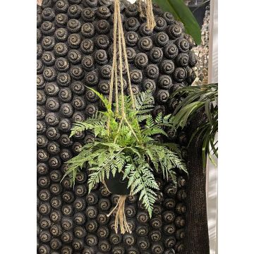 Künstliche Schildfarn Blumenampel SERFLI im Dekotopf, grün, 20cm