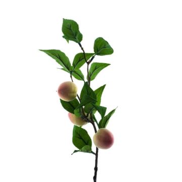 Künstlicher Zweig Pfirsich MILANI mit Früchten, rot-gelb, 40cm