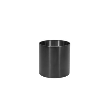 Edelstahl Pflanztopf ALVARO mit Rollen, anthrazit, 41,5cm, Ø40cm