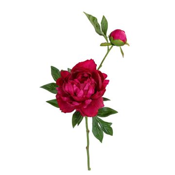 Künstlicher Zweig Pfingstrose ALINAMA, pink, 55cm
