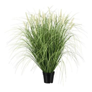 Fake Gras Lampenputzergras RIVLA mit Rispen, creme, 90cm