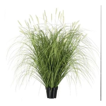 Fake Gras Lampenputzergras RIVLA mit Rispen, creme, 115cm