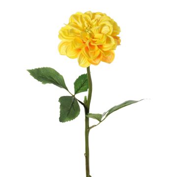 Künstliche Dahlie TINKALA, gelb, 60cm, Ø12cm