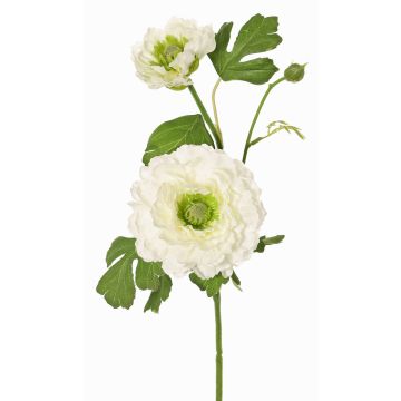 Künstlicher Zweig Ranunkel SAGARA, weiß-grün, 45cm, Ø5-9cm Künstlicher Zweig Ranunkel SAGARA, weiß-grün, 45cm, Ø5-9cm