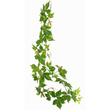 Unechte Dreispitzige Jungfernreben Girlande SASTRA, Eco Collection, grün-orange, 160cm