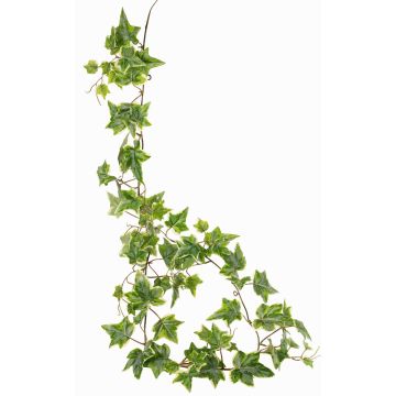 Künstliche Efeugirlande BESSIE, Eco Collection, grün-weiß, 160cm