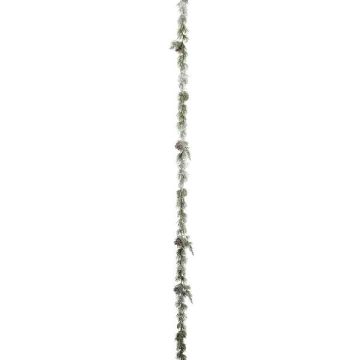 Kunstgirlande Zeder RYNTER, Zapfen, gefroren, grün, 180cm Kunstgirlande Zeder RYNTER, Zapfen, gefroren, grün, 180cm
