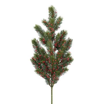 Künstliches Gesteck Tanne YOLTAK mit Beeren, rot-grün, 65cm Künstliches Gesteck Tanne YOLTAK mit Beeren, rot-grün, 65cm