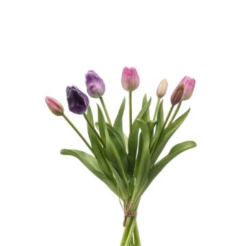 Künstlicher Tulpenstrauß Mix LONA, rosa-lila, 40cm Künstlicher Tulpenstrauß Mix LONA, rosa-lila, 40cm
