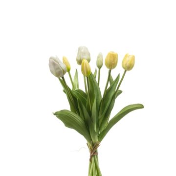 Künstlicher Tulpenstrauß Mix LONA, weiß-gelb, 40cm Künstlicher Tulpenstrauß Mix LONA, weiß-gelb, 40cm