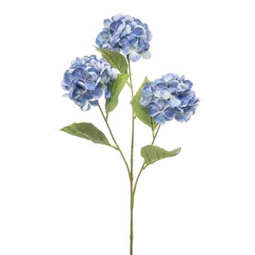 Künstlicher Zweig Hortensie GRACELYN, blau, 75cm
