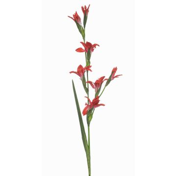 Kunstblume Gladiole GROWEL, koralle, 105cm