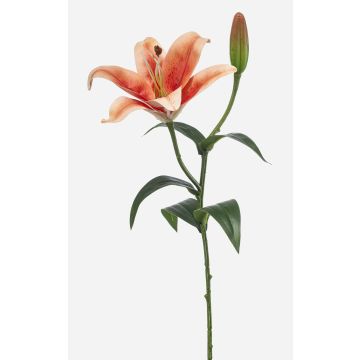 Kunstblume Tigerlilie MIXLON, pfirsich-lachs, 55cm, Ø13cm