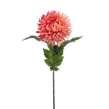Künstliche Chrysantheme SAXLER, koralle, 60cm, Ø12cm