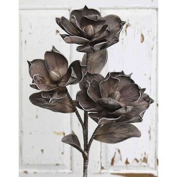 Künstlicher Kamelien Zweig Kunststoffschaum RANIA, braun, 95cm, Ø18-22cm