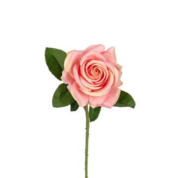 Künstliche Blume Rose ANIELIA, lachs-rosa, 60cm