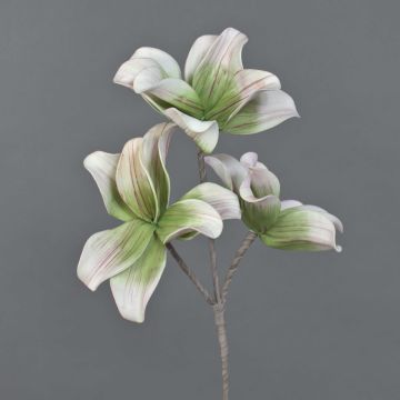 Kunststoffschaum Zweig Magnolie VERONA, rosa-grün, 40cm, Ø10-14cm