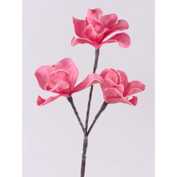Kunststoffschaum Zweig Magnolie VERONA, pink, 40cm, Ø10-14cm Kunststoffschaum Zweig Magnolie VERONA, pink, 40cm, Ø10-14cm
