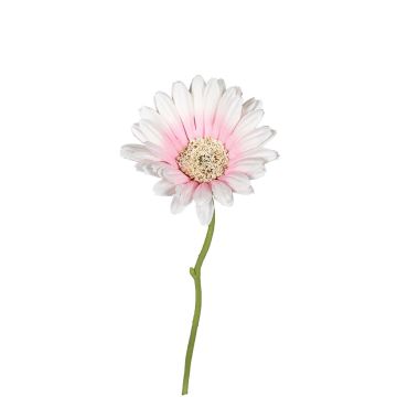 Künstliche Blume Gerbera ARGENOS, weiß-rosa, 30cm