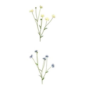 Dekozweig Flockenblume TAOTAO, blau, 65cm, Ø4-5cm Dekozweig Flockenblume TAOTAO, blau, 65cm, Ø4-5cm