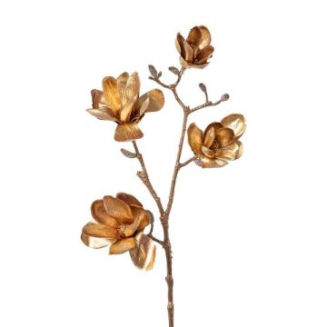 Kunstblumen Zweig Magnolie JESTER, altgold, 85cm Kunstblumen Zweig Magnolie JESTER, altgold, 85cm
