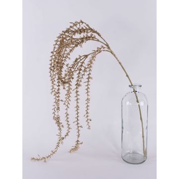 Künstlicher Rhipsalis Zweig HASAN, Glitzer, gold, 120cm