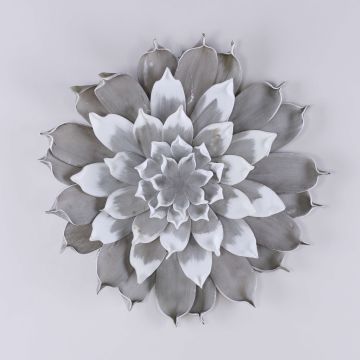 Kunststoffschaum Kamelienblüte STEINKA, grau, Ø40cm