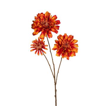 Dekozweig Zinnie BELSIER, orange, 90cm Dekozweig Zinnie BELSIER, orange, 90cm