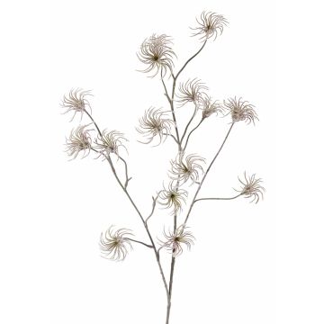 Künstliche Clematis Samenstand HARWAY, braun, 105cm, Ø7cm