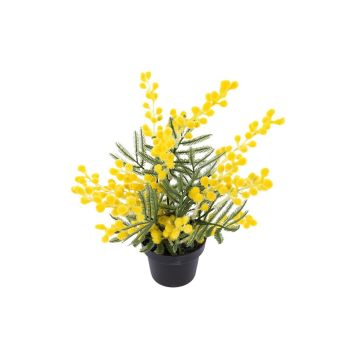 Kunstblume Mimose BELVAIN im Dekotopf, gelb, 26cm
