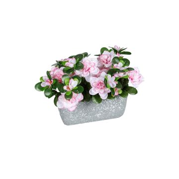 Künstliche Blume Azalee CELIANNE im Dekotopf, weiß-rosa, 24x15x19cm Künstliche Blume Azalee CELIANNE im Dekotopf, weiß-rosa, 24x15x19cm
