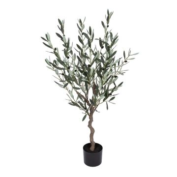 Künstlicher Olivenbaum CIADINA mit Früchten, Naturstamm, 100cm